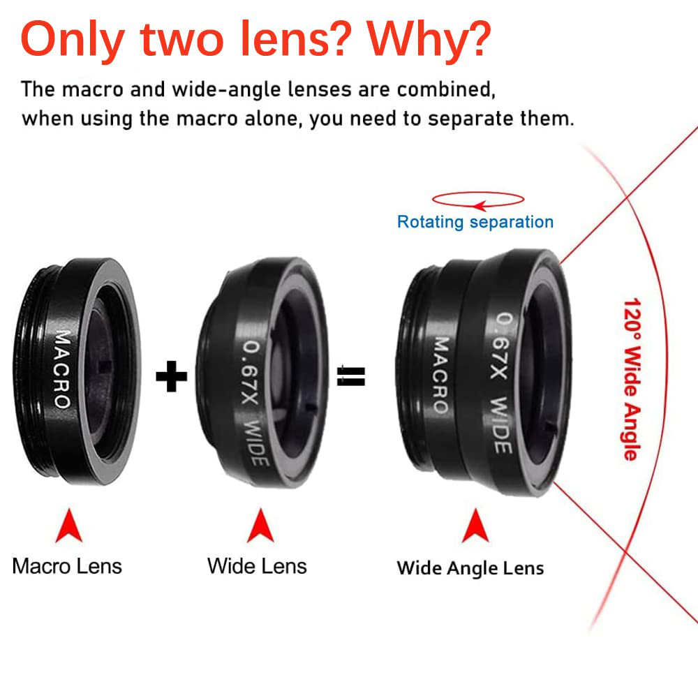 Universal 3 in 1 Fish Eye Lens - đánh giá và giá Fishing Camera