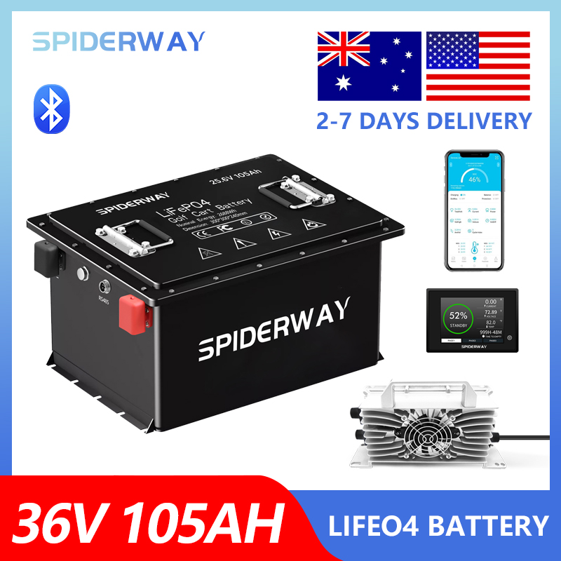36V 105Ah Golf Cart LiFePO4 Li - đánh giá và giá Fish Finder Charger