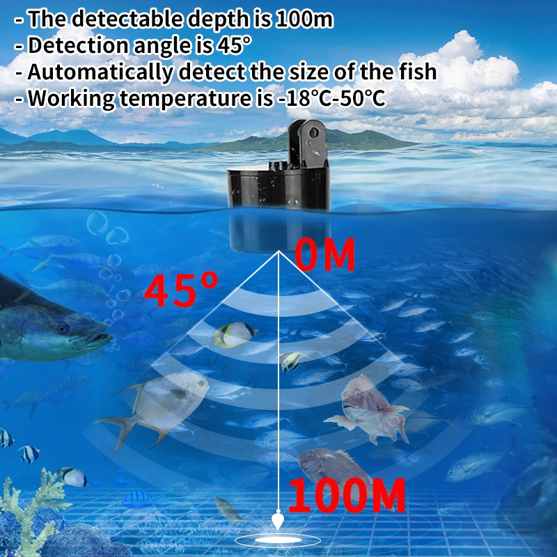 Alarm 100M Portable Sonar Fish - đánh giá và giá Fish Finder Cable