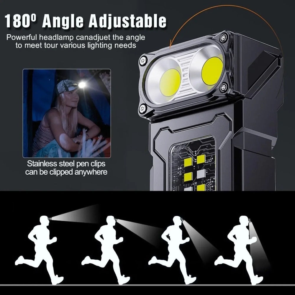 180° Rotatable LED Flashlight  - đánh giá và giá Fishing Light