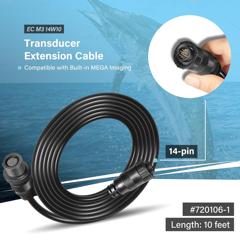 Transducer Extension Cable 10F - đánh giá và giá Fish Finder Cable