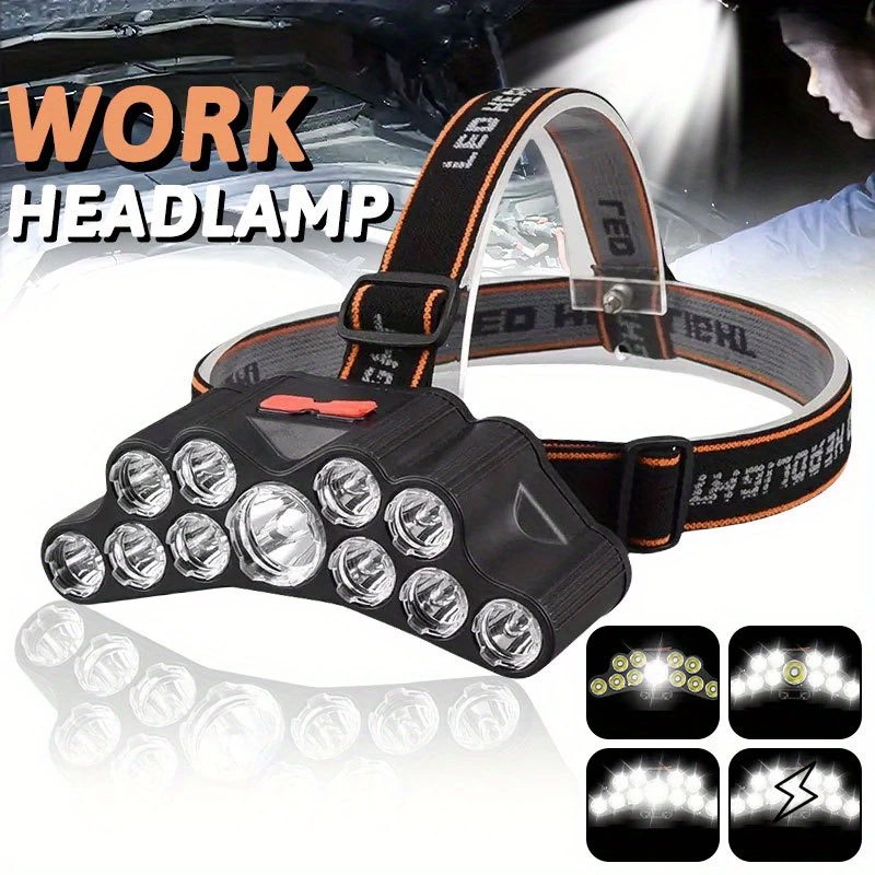 11 LED Headlamp Strong Light H - đánh giá và giá Fish Finder Battery