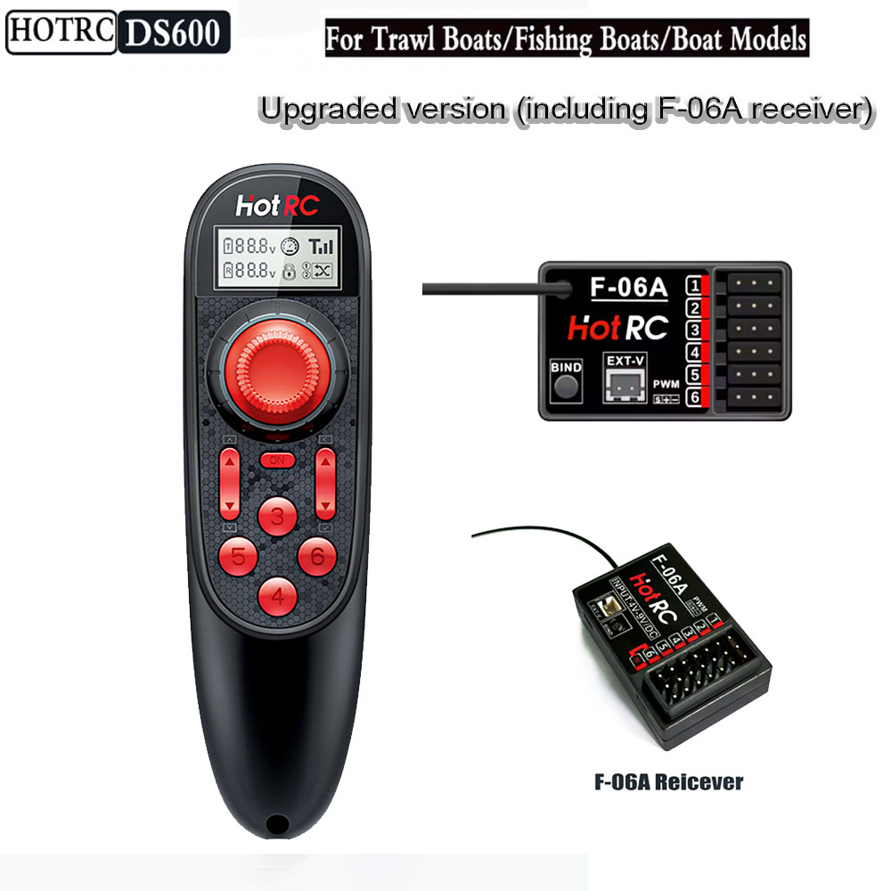 HOTRC DS600 Wireless Remote Co - đánh giá và giá Fish Finder Battery