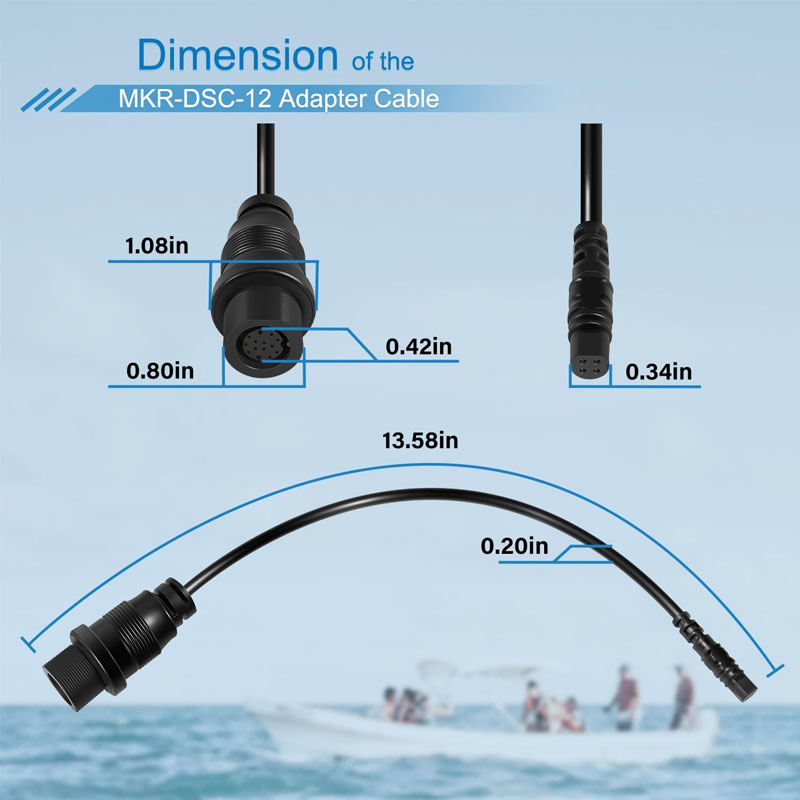 1852081 MKR-DSC-12  4-Pin Fish - đánh giá và giá Fish Finder Cable