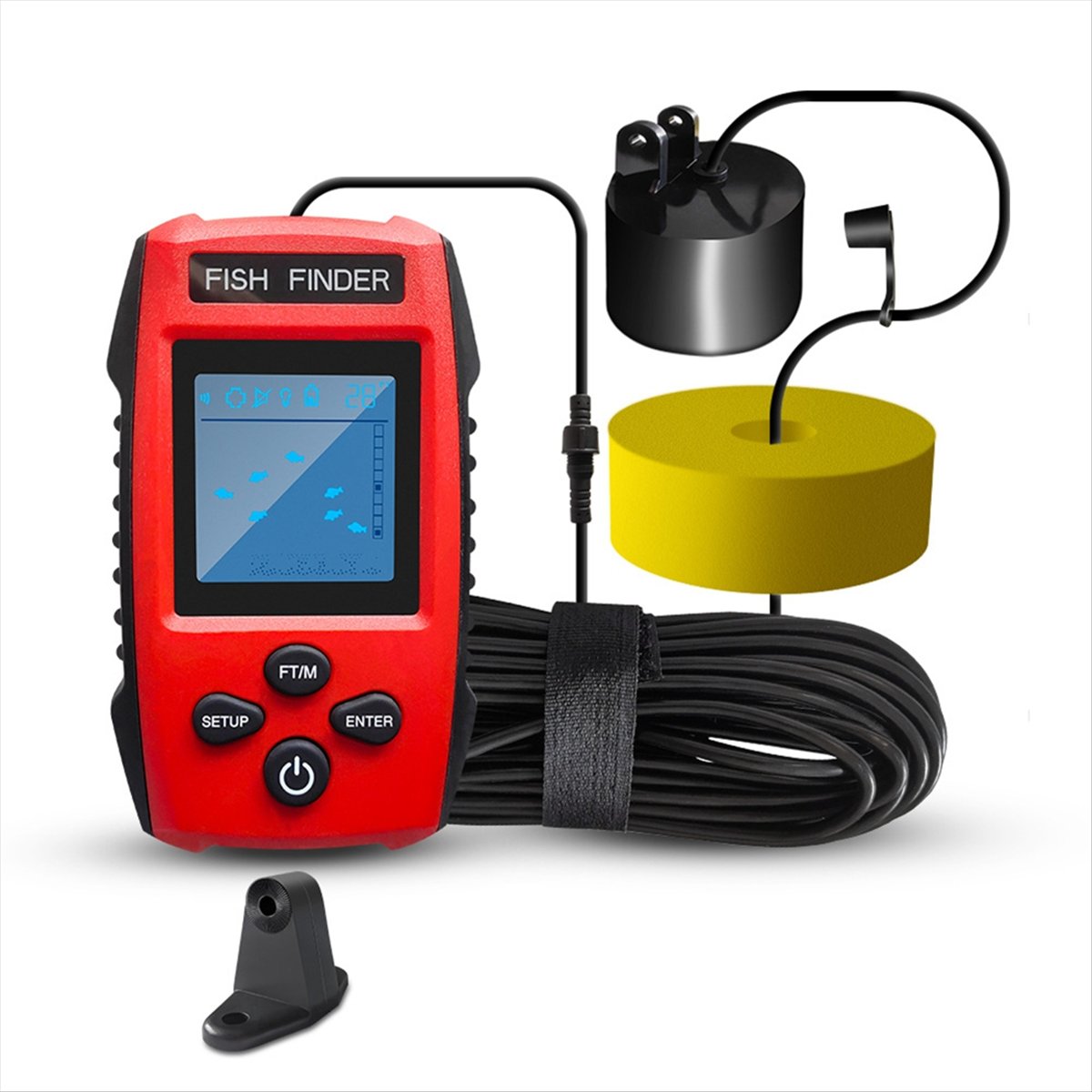 Color LCD Fish Finder Wired So - đánh giá và giá Fish Finder Transducer
