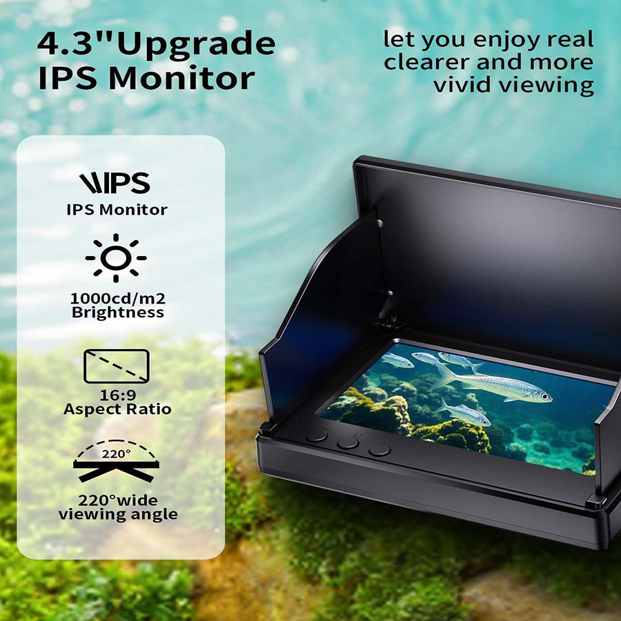 FOURQ Handheld 1080P 4.3'' LCD - đánh giá và giá Fish Finder Portable