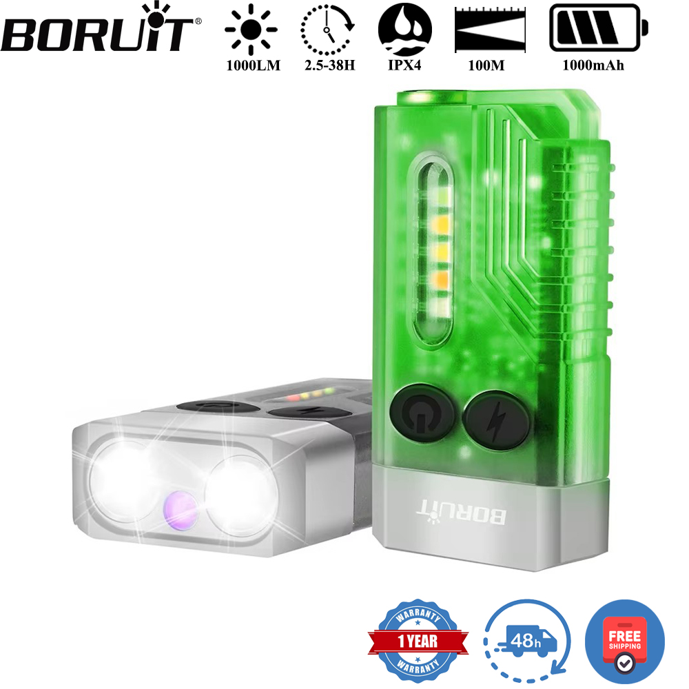 BORUiT V10 Keychain UV LED EDC - đánh giá và giá Fishing Light