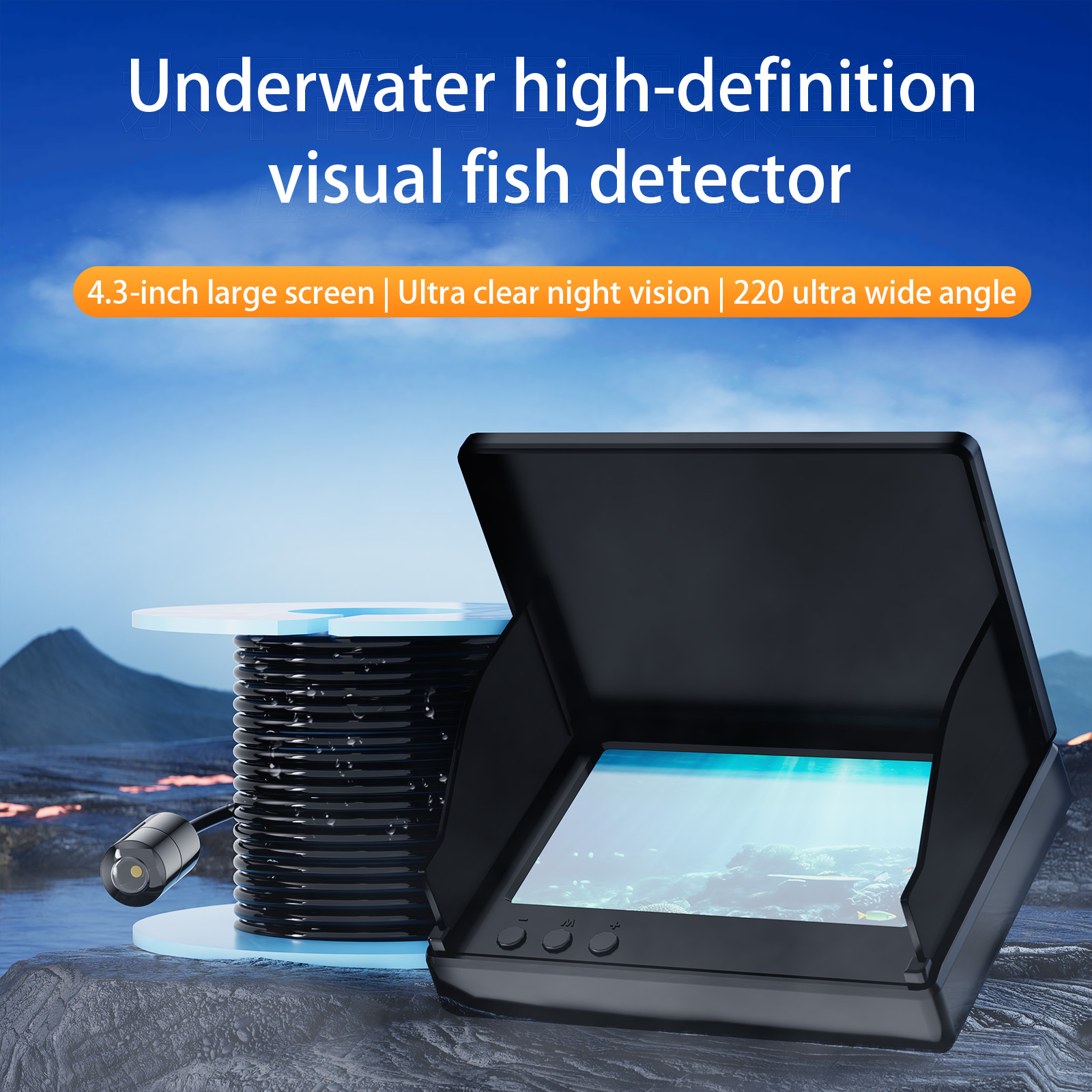 4.3 Inch Underwater 15/30M Fis - đánh giá và giá Fishing Camera