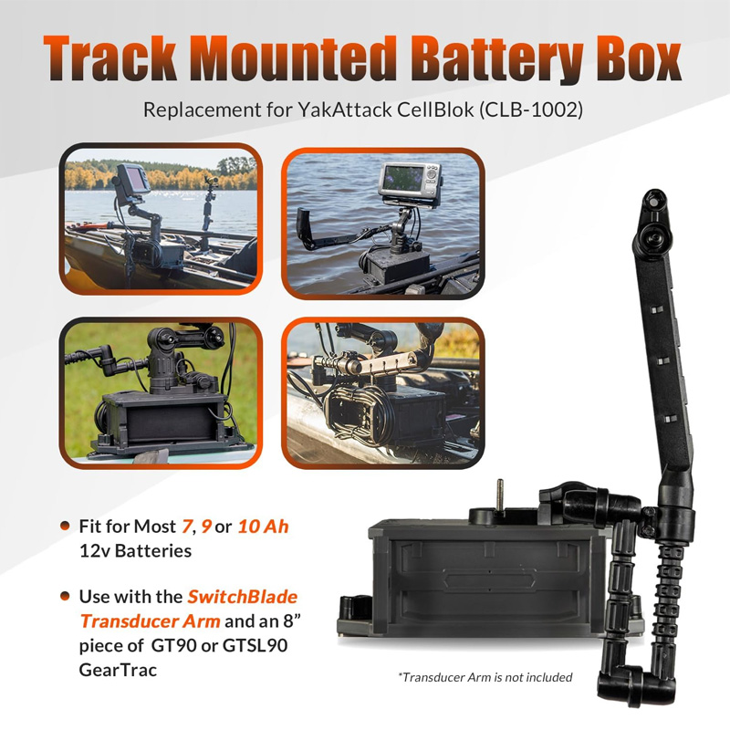 Track Mounted Battery Box for  - đánh giá và giá Fish Finder Mount