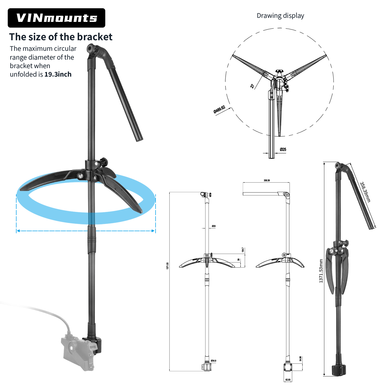 Ice Fishing Transducer Pole Mo - đánh giá và giá Fish Finder Mount