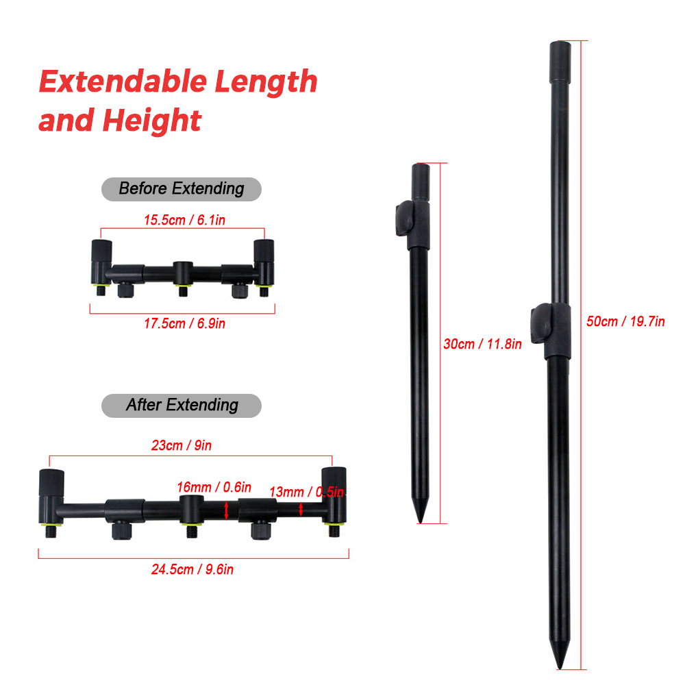 Coonor Fishing Pole Holder Ext - đánh giá và giá Bite Indicator